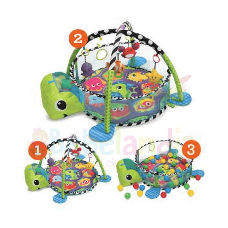 gimnasio con pelotas para bebe
