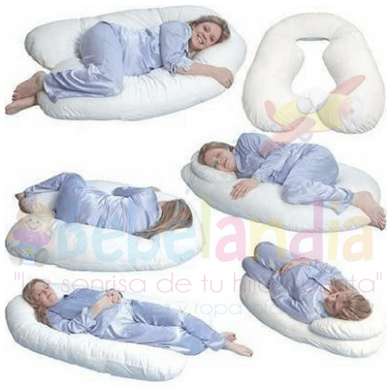 Almohada de embarazo para dormir de lado, almohadas de maternidad  ajustables para dormir Snoogle almohada corporal cuña para espalda, regalos  de