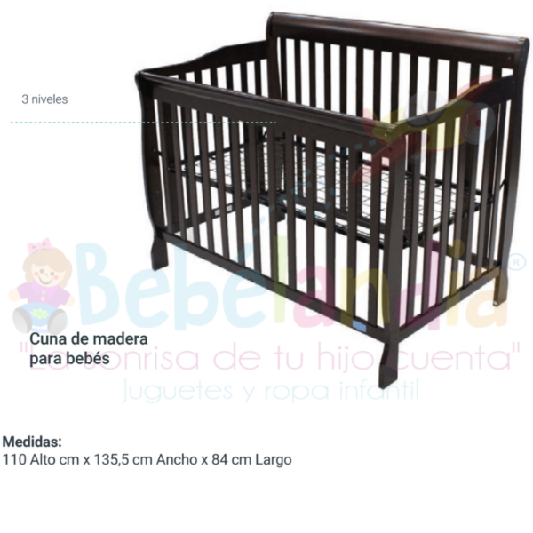 Cuna 3 en 1 Blanca - Imagen 2