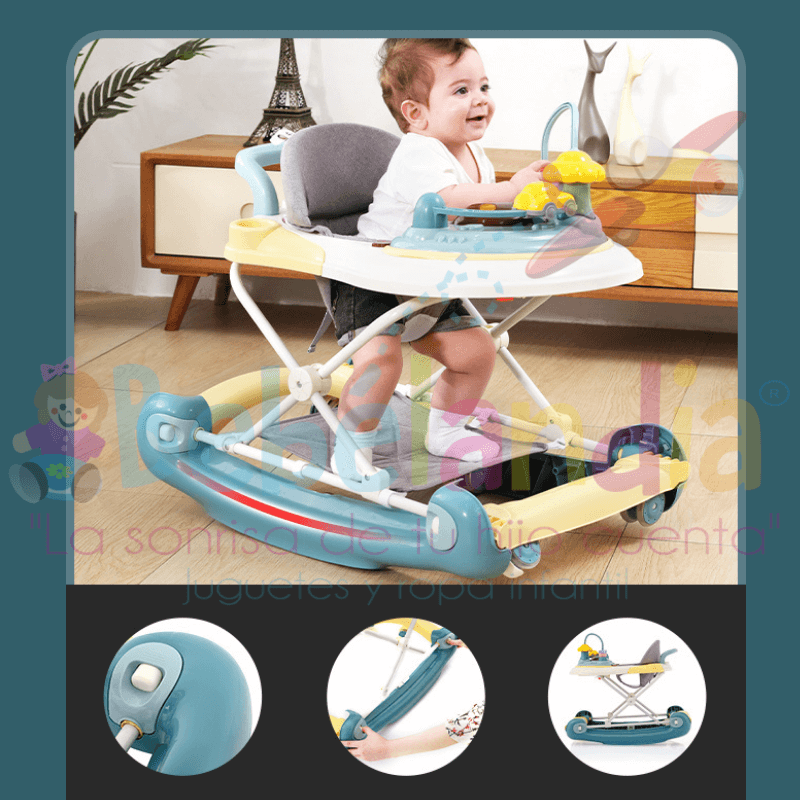 Andadera Interactiva Baby Active con Juguetes Desmontables