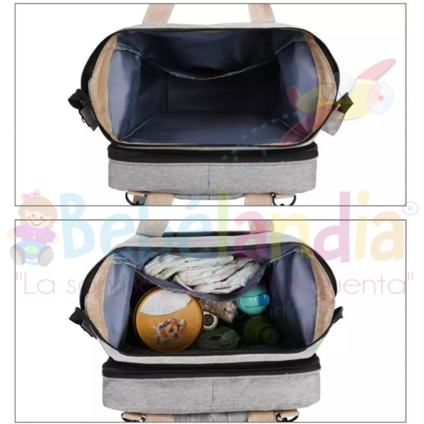 Pañalera Mochila con cambiador plegable - Imagen 2