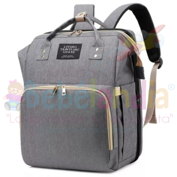 Pañalera Mochila con cambiador plegable - Imagen 3