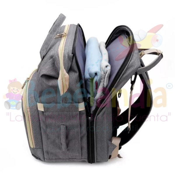 Pañalera Mochila con cambiador plegable - Imagen 4
