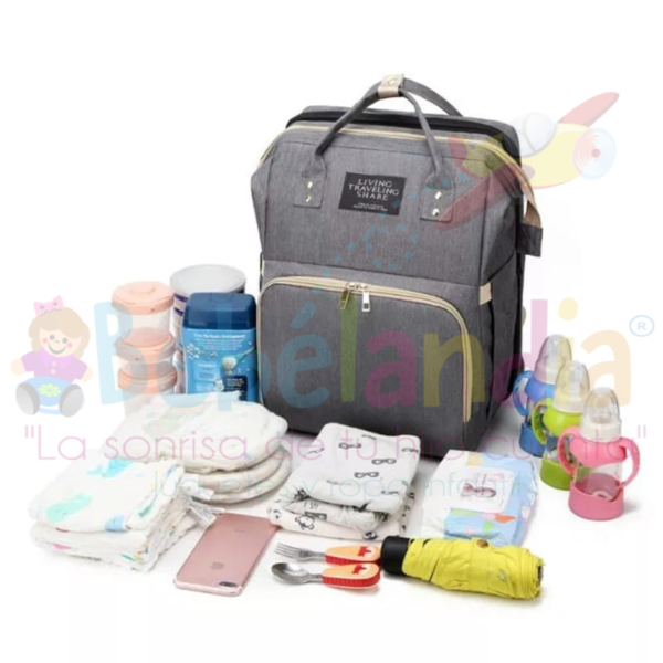 Pañalera Mochila con cambiador plegable - Imagen 5