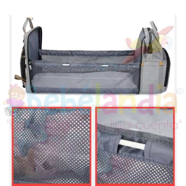 Pañalera Mochila con cambiador plegable - Imagen 6