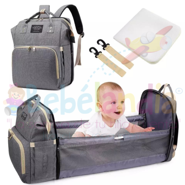 Pañalera Mochila con cambiador plegable