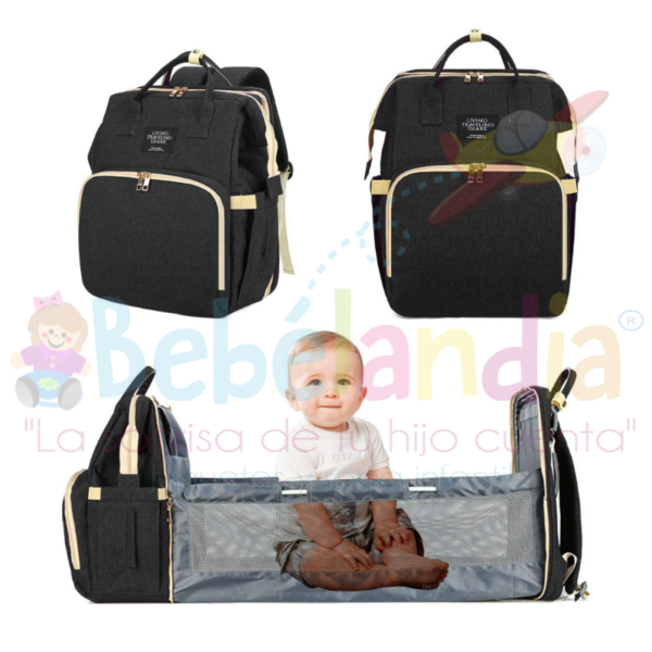 Pañalera Mochila con cambiador plegable