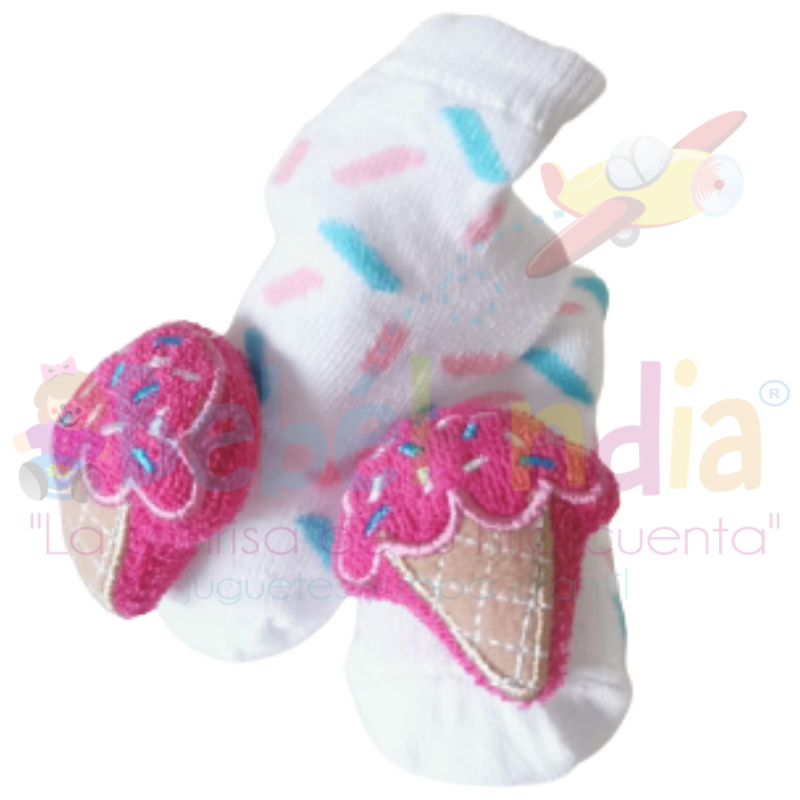 Duo calcetines sonajero: estilo y entretenimiento para bebés