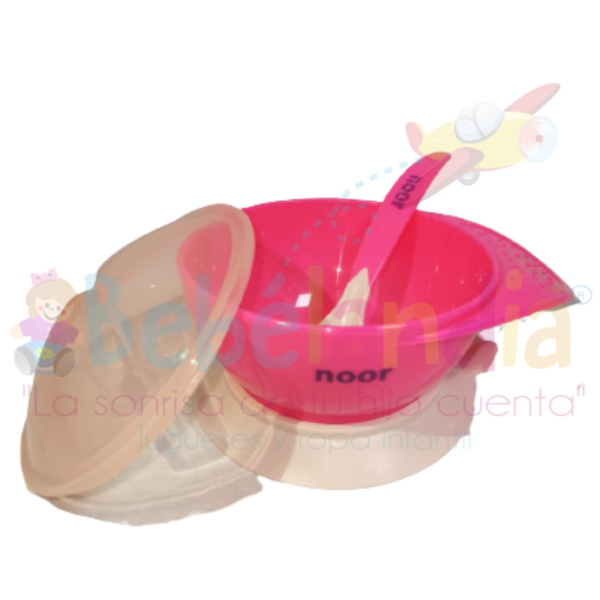 Plato hondo con Base de Succión y Cuchara - Imagen 2