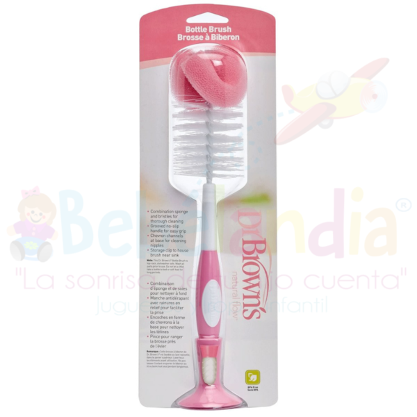 Cepillo para limpieza de Pachas Rosado