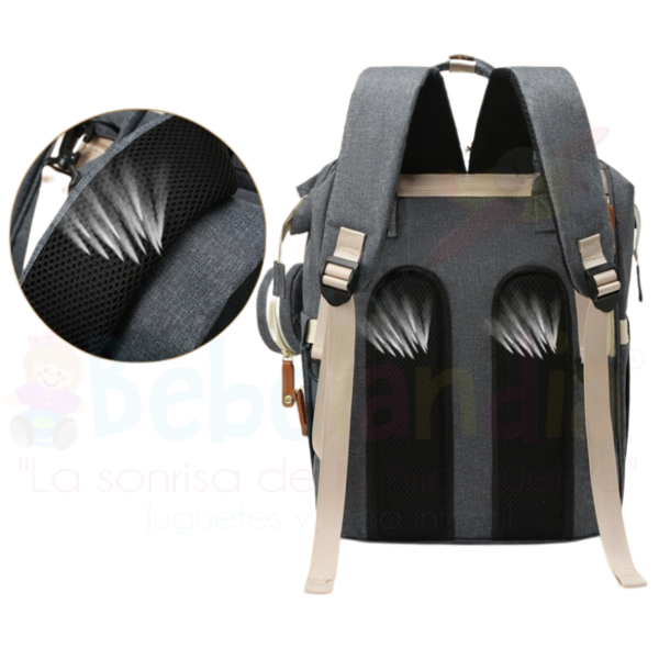 Pañalera Mochila con Cable USB - Imagen 5