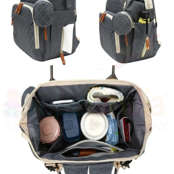 Pañalera Mochila con Cable USB - Imagen 2
