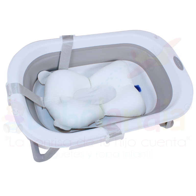 ECD Germany Bañera de Bebé Plegable Antideslizante con patas Capacidad 33L  80 x 46 cm Blanco