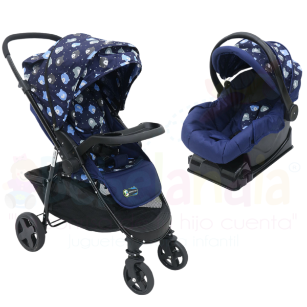 Coche Reversible con Portabebé