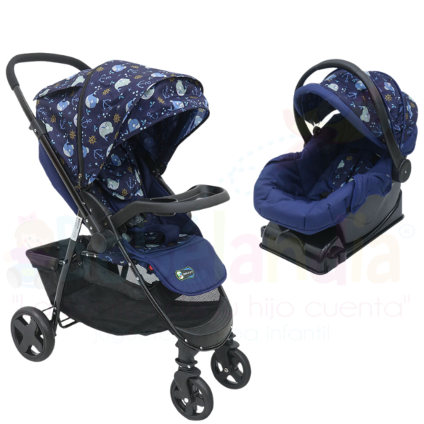 Coche Reversible con Portabebé