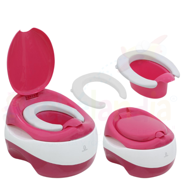 Asiento de entrenamiento de baño 3 en 1 con reductor