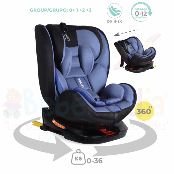 Silla de carro 360 ISOFIX