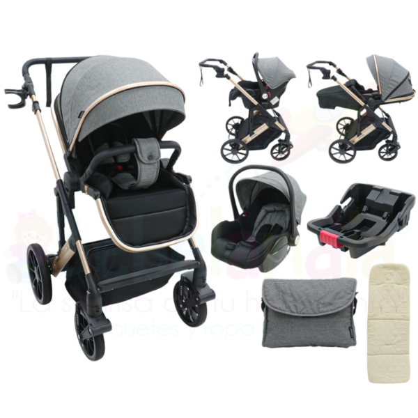 Coche Moises con Portabebe ALASKA