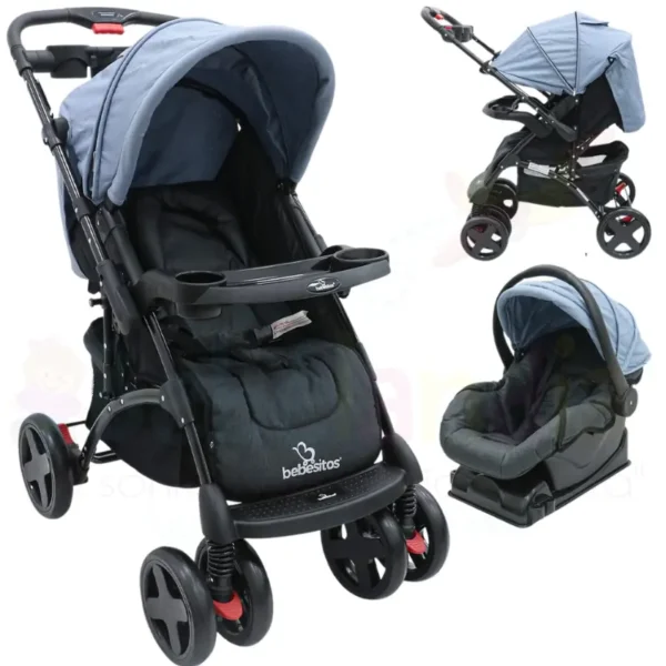 Coche con Portabebe Reversible