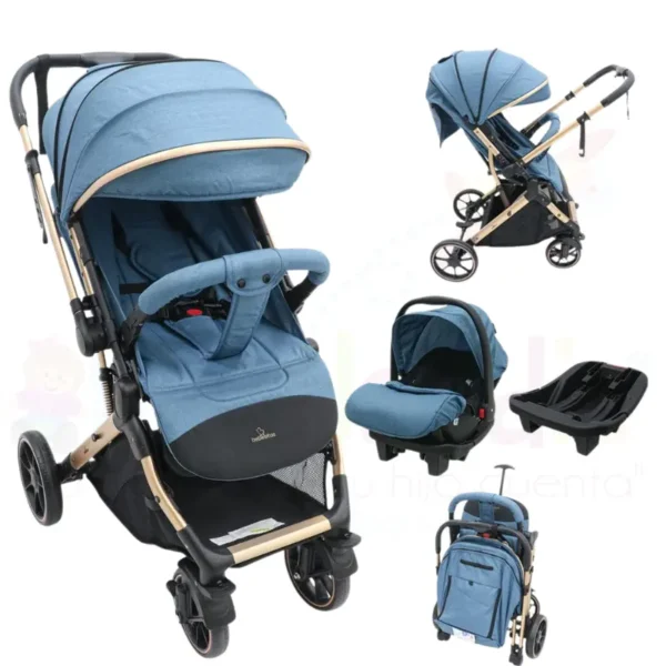Coche con Portabebe Reversible